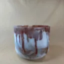 [#2524] Dragon's Blood Tree Resin Infused Quartz Crystal Singing Bowl | 10" | G#-14 | 205 Hz