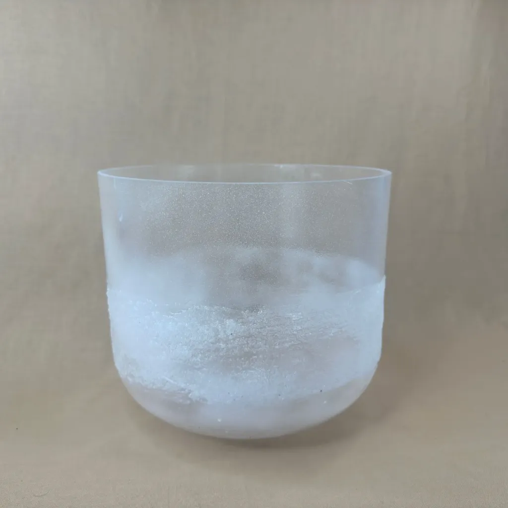 [2527] Vitamin D Quartz Crystal Singing Bowl | 10" A Note | Concert Pitch | #2527