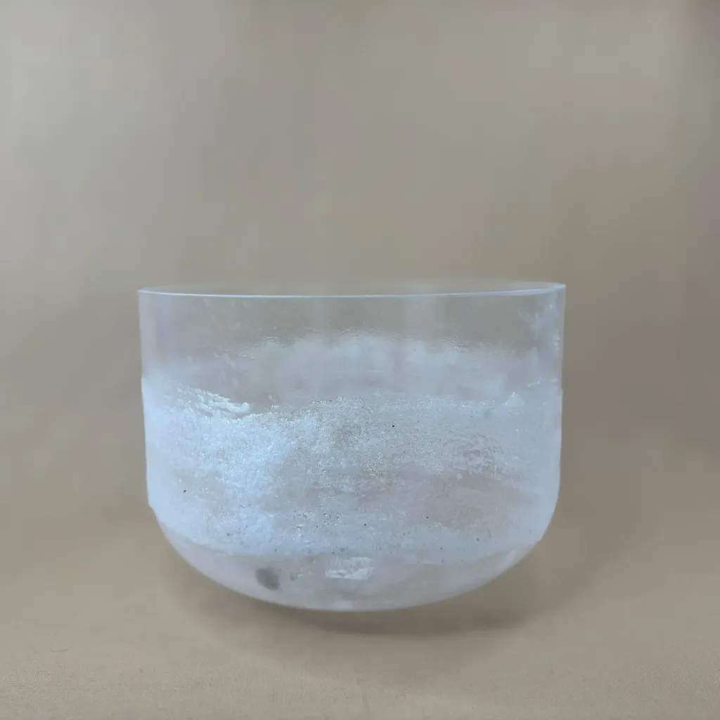[2528] Vitamin D Quartz Crystal Singing Bowl | 10" B Note (-37) | Grounding Frequencies | #2528