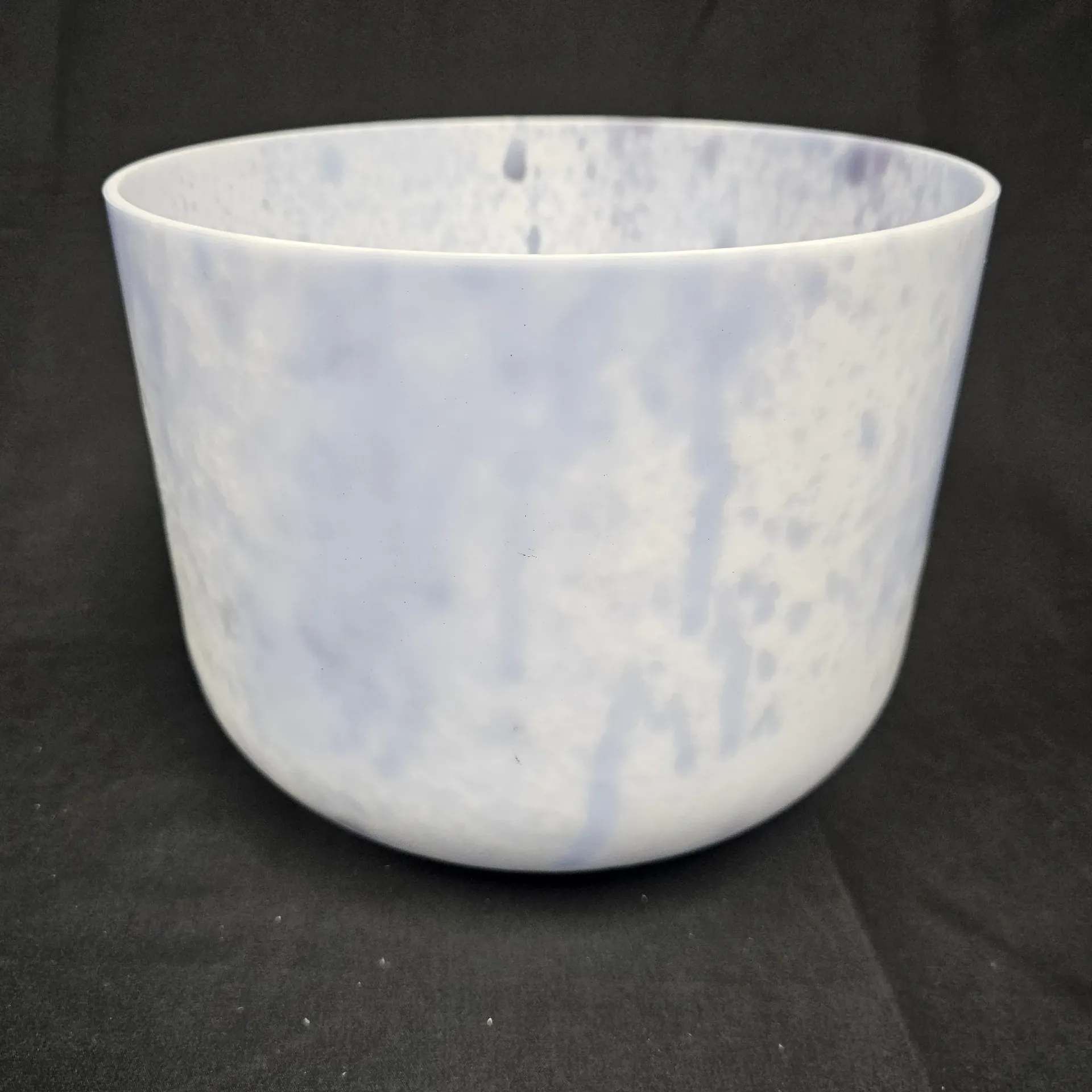 [#2555] 10" Lavender Flower Infused Quartz Crystal Singing Bowl | 3G+17 | 197 Hz