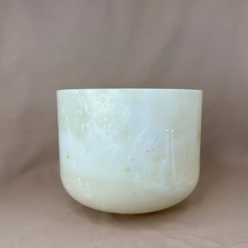 [2560] Devalite Quartz Crystal Singing Bowl | 10" G Note (-7) | #2560