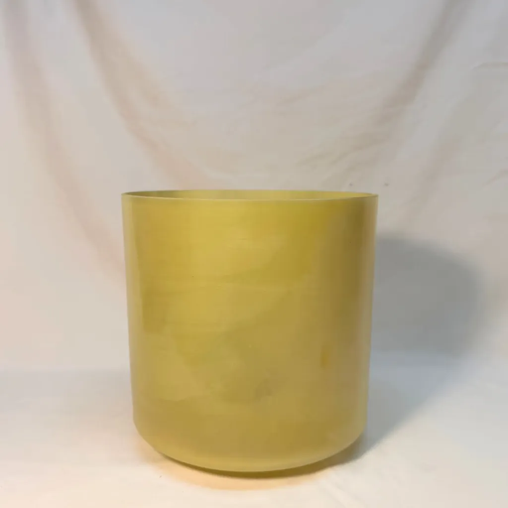 [#2568] 8" Idaho Honey Infused Quartz Crystal Singing Bowl | 4C#+15 | 279 Hz