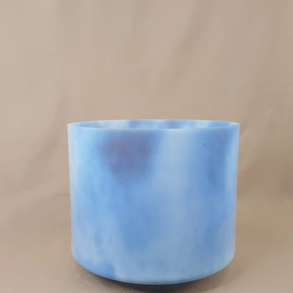 [2579] Lavender Flower Quartz Crystal Singing Bowl | 8" C# Note (+9) | #2579