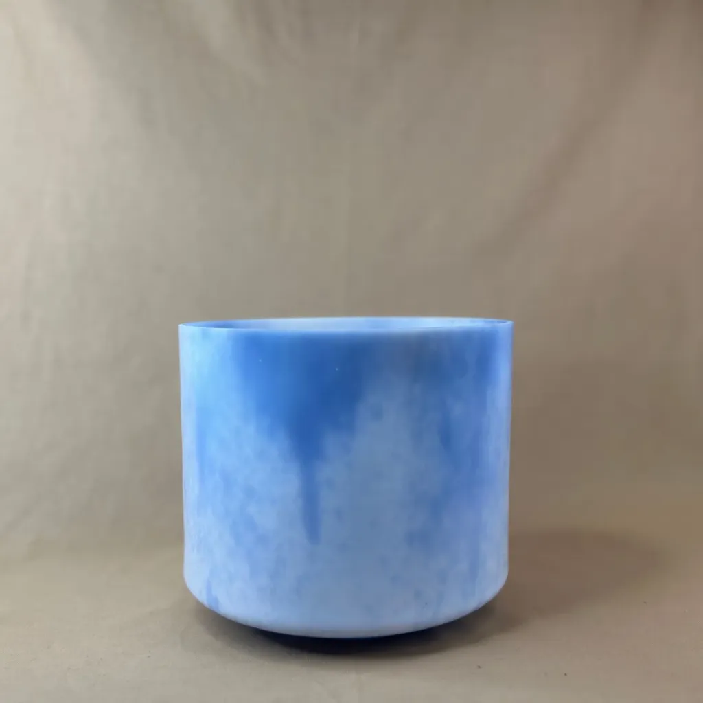 [2581] Lavender Flower Quartz Crystal Singing Bowl | 8" D Note (+39) | Uplift Frequencies | #2581