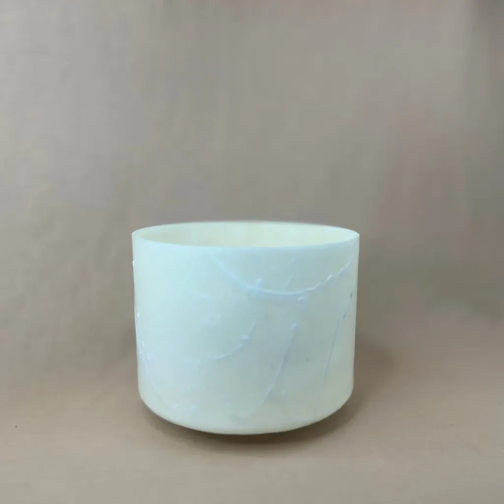 [2587] Devalite Quartz Crystal Singing Bowl | 8" D Note | Uplift Frequencies | #2587