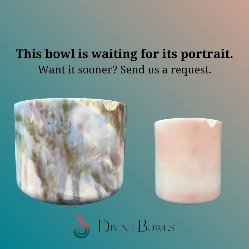 Matcha Quartz Crystal Singing Bowl | 8" E Note | #2596