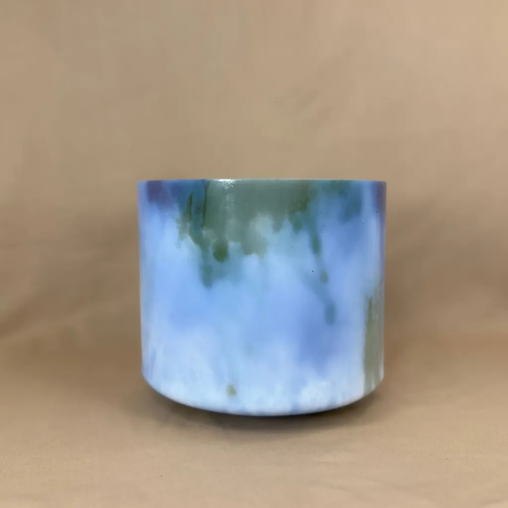 CFC Spray Quartz Crystal Singing Bowl | 8" D# Note | C=528 Tuning | #2602