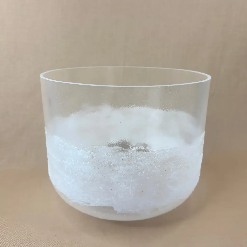 [2611] Vitamin D Quartz Crystal Singing Bowl | 10" A# Note | C=528 Tuning | #2611