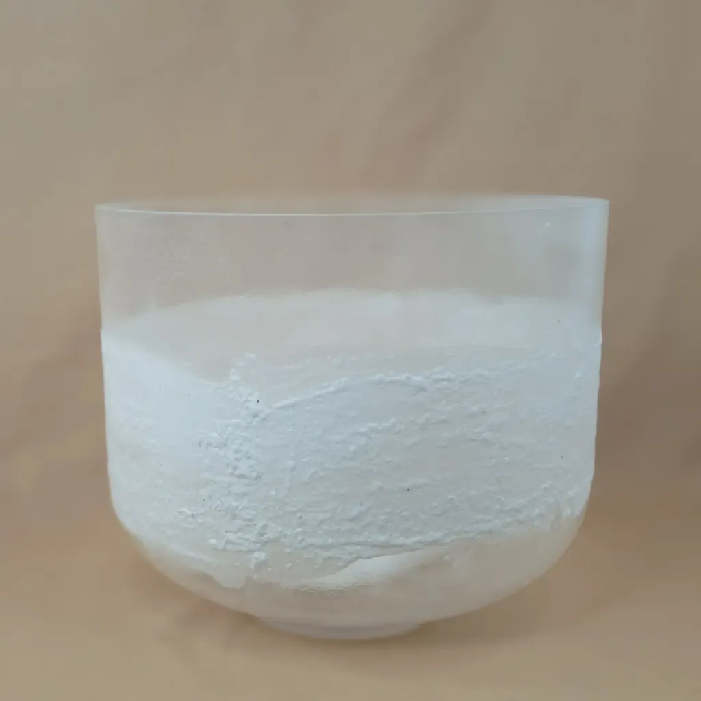 Pure Epsom Salt Quartz Crystal Singing Bowl | 10" A Note | Concert Pitch | #2613
