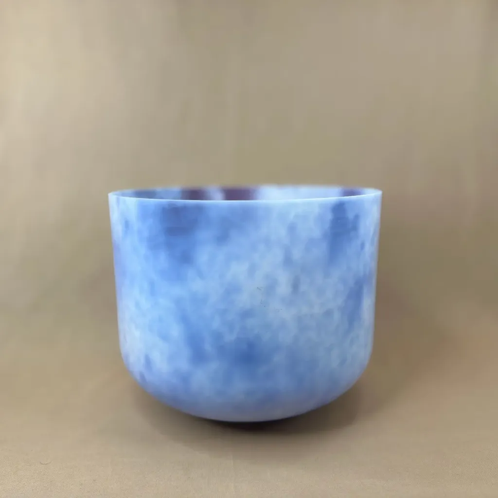 [2618] Lavender Flower Quartz Crystal Singing Bowl | 10" A Note (-38) | Grounding Frequencies | #2618