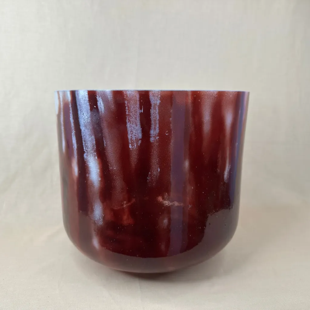 [2620] Dragon's Blood Tree Resin Quartz Crystal Singing Bowl | 10" G Note (+16) | C=528 Tuning | #2620