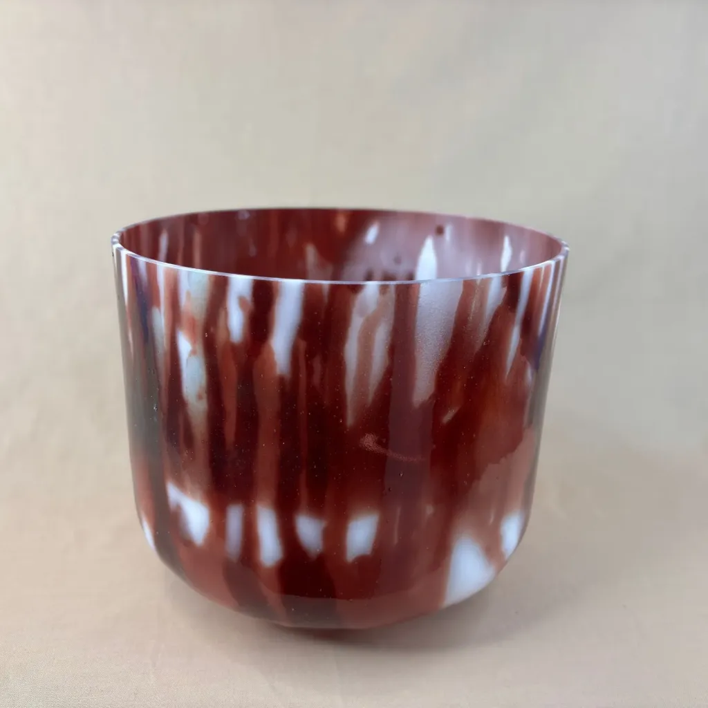 [2621] Dragon's Blood Tree Resin Quartz Crystal Singing Bowl | 10" G Note (-14) | Grounding Frequencies | #2621