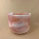 [#2623] 10" Halite Infused Quartz Crystal Singing Bowl | 3G#-48 | 201 Hz