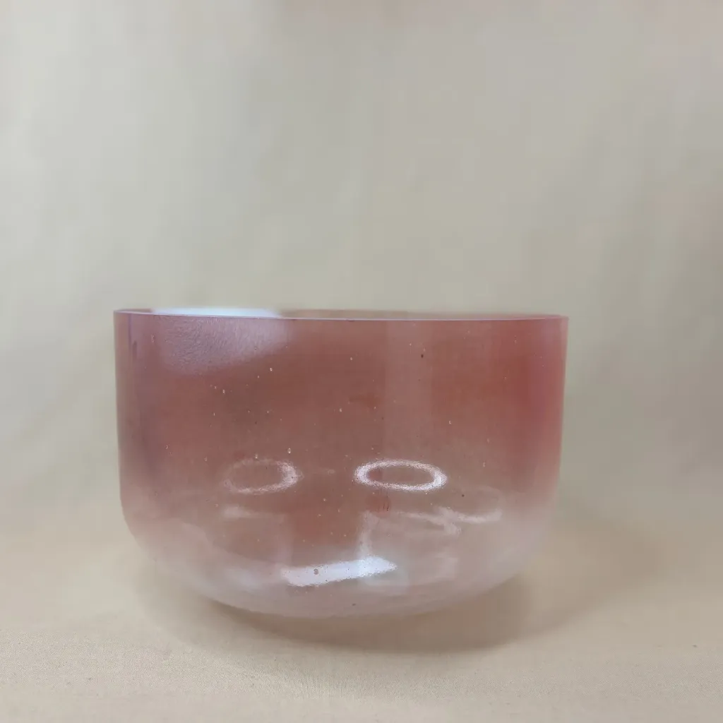 [2626] Halite Quartz Crystal Singing Bowl | 10" F# Note (+25) | C=528 Tuning | #2626