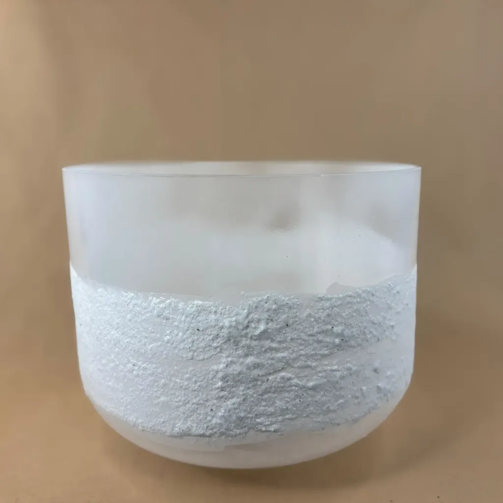 [2627] Pure Epsom Quartz Crystal Singing Bowl | 10" B Note | Uplift Frequencies | #2627