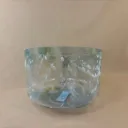 Sacred Geometry Tea Quartz Crystal Singing Bowl | 9" D Note (-27) | A=432 Tuning | #2644