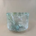 Sacred Geometry Tea Quartz Crystal Singing Bowl | 9" C# Note (+7) | Concert Pitch | #2645