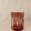 [#2647] 9" Dragon's Blood Tree Resin Infused Quartz Crystal Singing Bowl | 4E-46 | 320 Hz