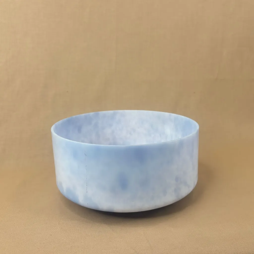 [2656] Lavender Flower Quartz Crystal Singing Bowl | 8" A Note (-14) | Grounding Frequencies | #2656