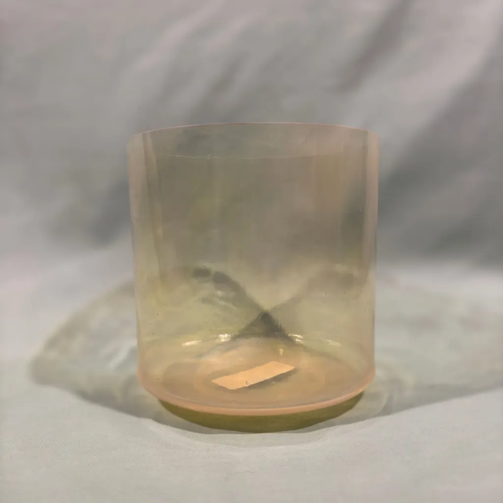 [#2658] 7" Idaho Honey Infused Quartz Crystal Singing Bowl | 4D+10 | 295 Hz