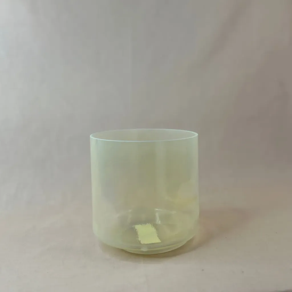 [#2660] 6" Idaho Honey Infused Quartz Crystal Singing Bowl | 4B+49 | 508 Hz