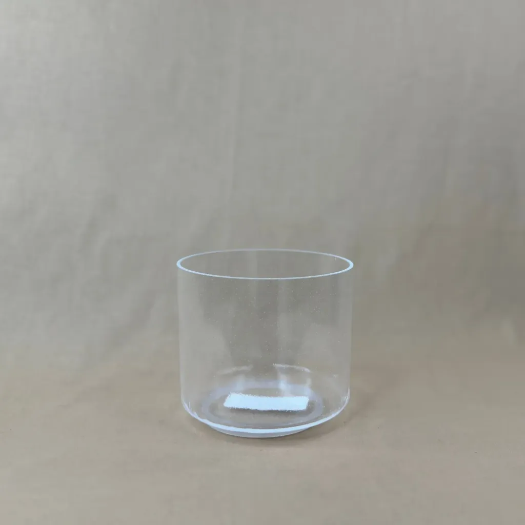 Clear Quartz Crystal Singing Bowl | 6" C Note (-25) | A=432 Tuning | #2662