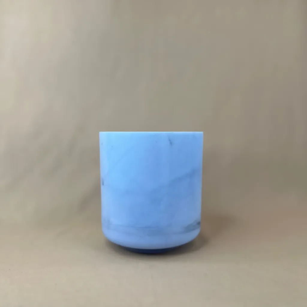 Lucidity Tea Quartz Crystal Singing Bowl | 6" A Note (-29) | A=432 Tuning | #2663