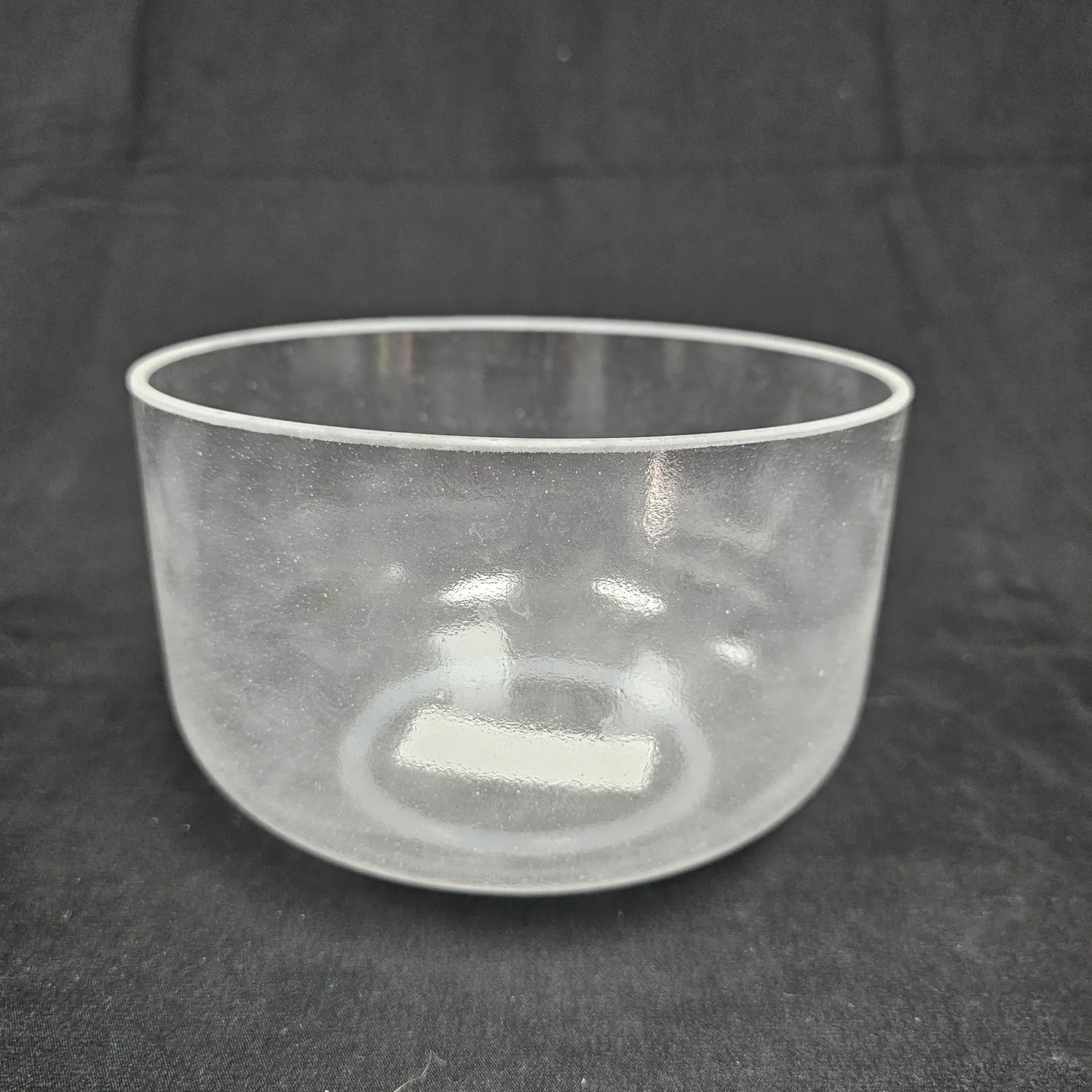 [#2668] 6.5" Clear Quartz Crystal Singing Bowl | 4A+42 | 450 Hz