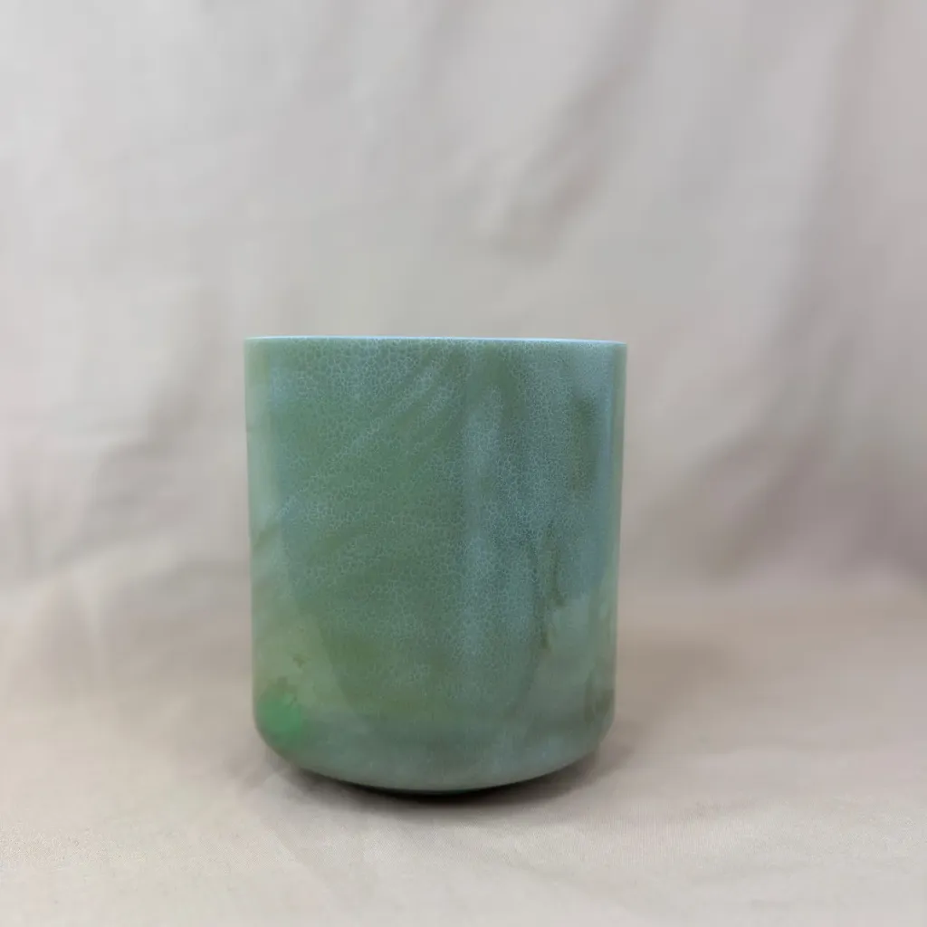 [2677] Matcha Quartz Crystal Singing Bowl | 6" A Note (-36) | A=432 Tuning | #2677