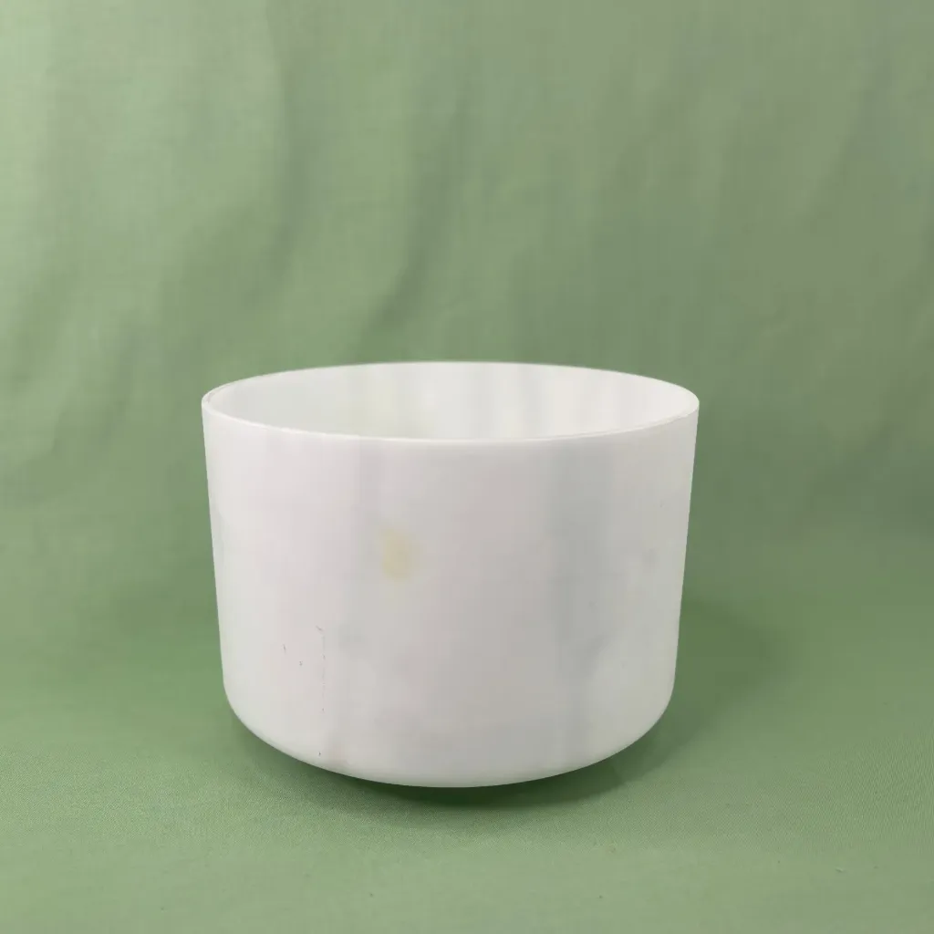 [#2683] 8" Idaho Honey Infused Quartz Crystal Singing Bowl | 4D#+26 | 315 Hz | First Edition