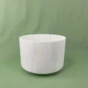 [#2683] 8" Idaho Honey Infused Quartz Crystal Singing Bowl | 4D#+26 | 315 Hz | First Edition