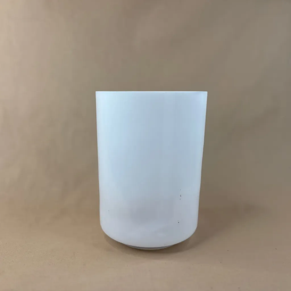 [#2689] 6" Opaque Quartz Crystal Singing Bowl | 4D#+36 | 317 Hz