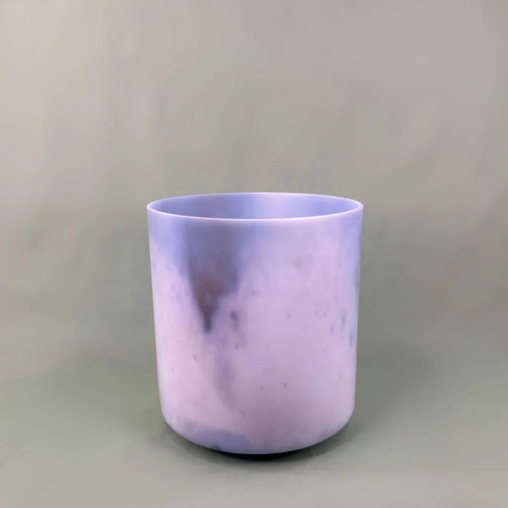 [2705] Cacao & Amethyst Quartz Crystal Singing Bowl | 7" E Note (+40) | C=528 Tuning | #2705
