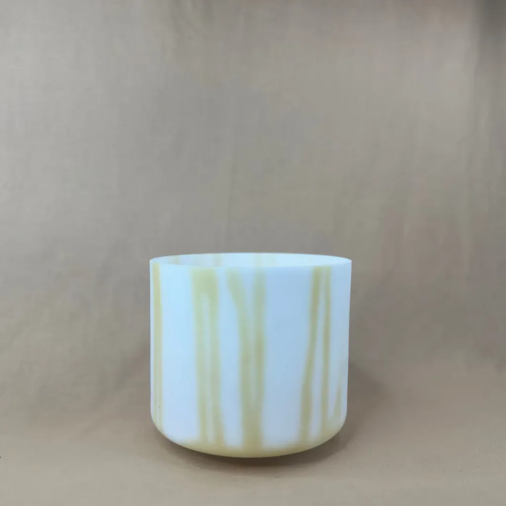 [#2720] 7" Idaho Honey Infused Quartz Crystal Singing Bowl | 4A#-32 | 457 Hz