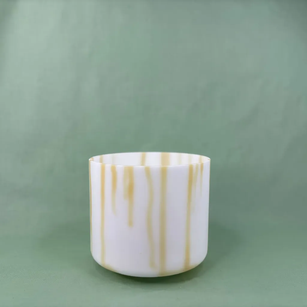 [#2722] 7" Idaho Honey Infused Quartz Crystal Singing Bowl | 4G#+44 | 426 Hz