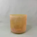 [#2726] 7" Idaho Honey Infused Quartz Crystal Singing Bowl | 4F+24 | 354 Hz