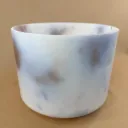 Lepidolite Quartz Crystal Singing Bowl | 9" F# Note (-31) | A=432 Tuning | #2803