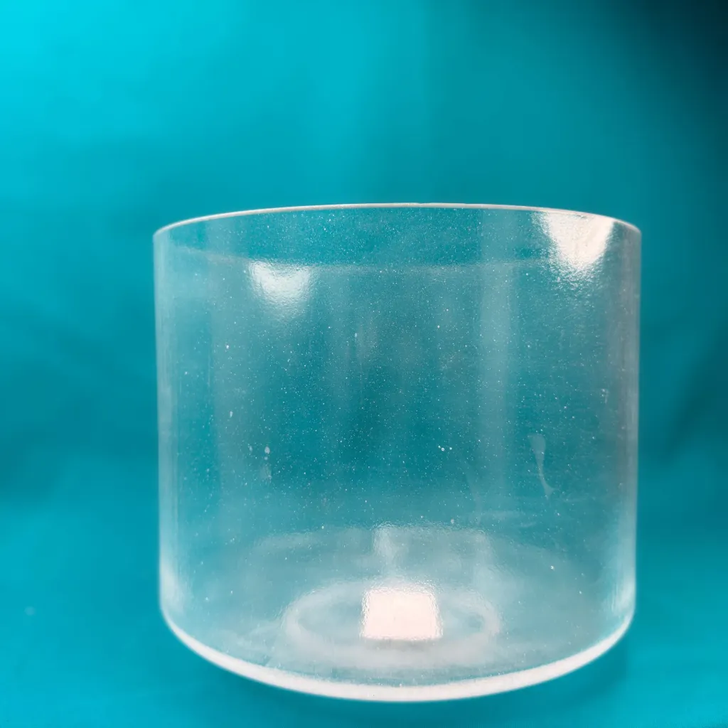 Pain Relief Rejuvenation #5 Quartz Crystal Singing Bowl | 8" F Note | A=432 Tuning