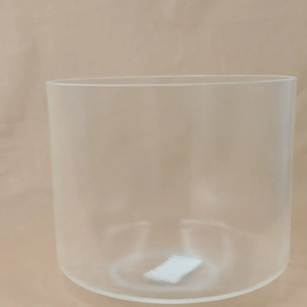 [10] Pain Relief Rejuvenation Quartz Crystal Singing Bowl | 8" F Note | #10