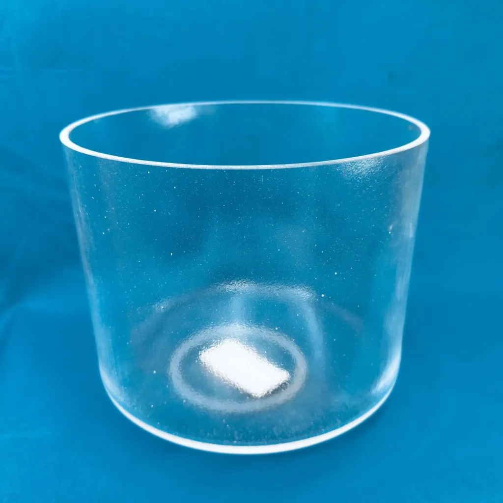 [12] Pain Relief Rejuvenation Quartz Crystal Singing Bowl | 8" F# Note (-20) | Grounding Frequencies | #12