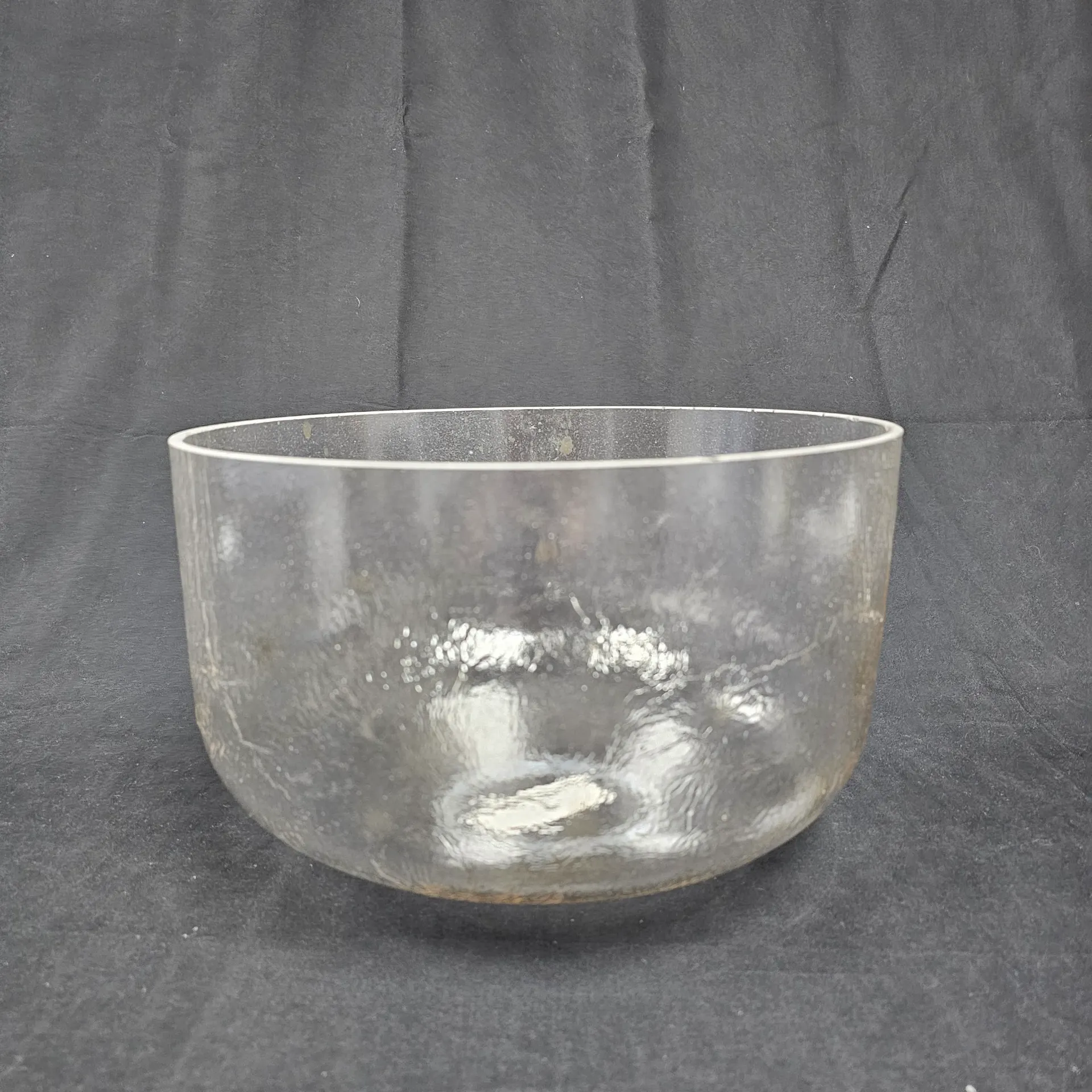 [#2957] 12" Herkimer Diamond Infused Quartz Crystal Singing Bowl | 3A-23 | 217 Hz