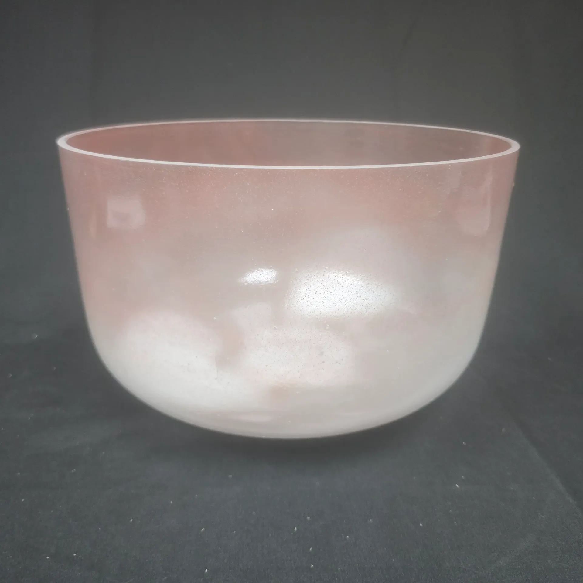 [2970] [#2970] 12" Halite Infused Quartz Crystal Singing Bowl | 3G#-41 | 203 Hz