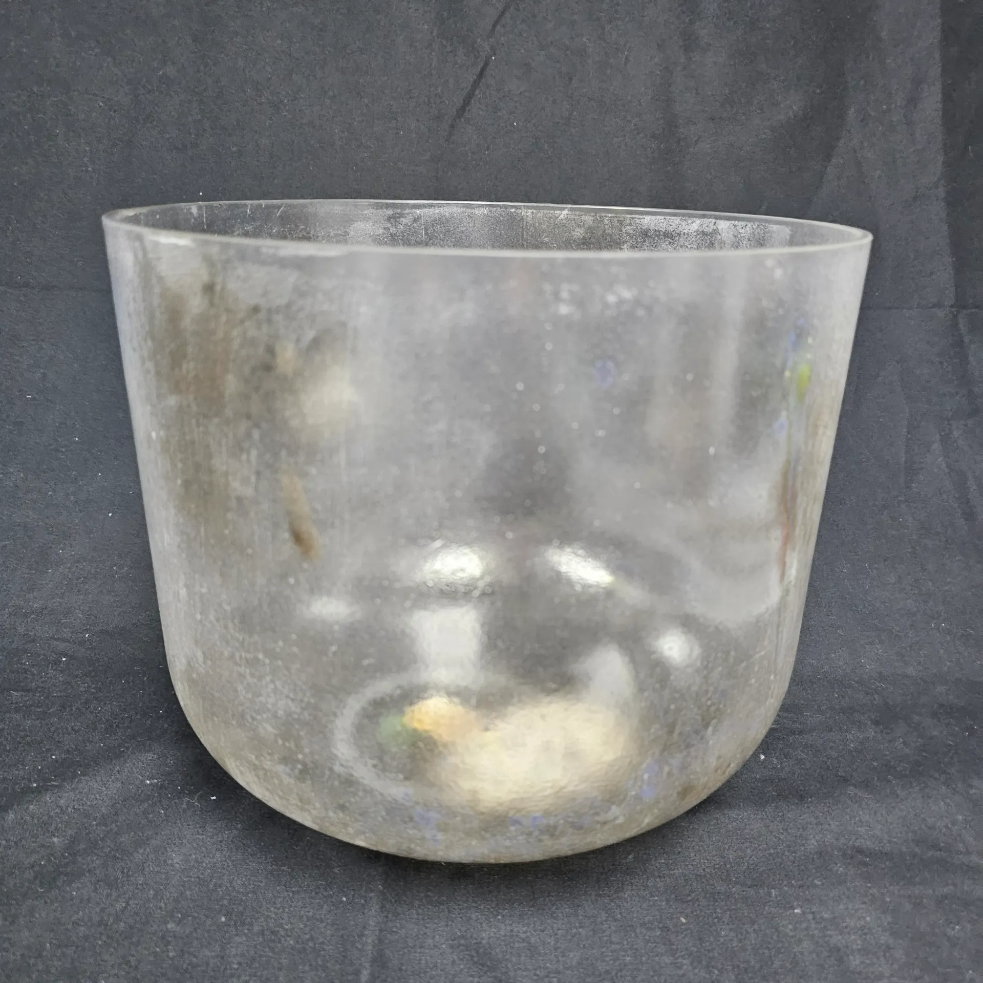 [#3000] 10" Herkimer Diamond Infused Quartz Crystal Singing Bowl | 3G+5 | 196Hz