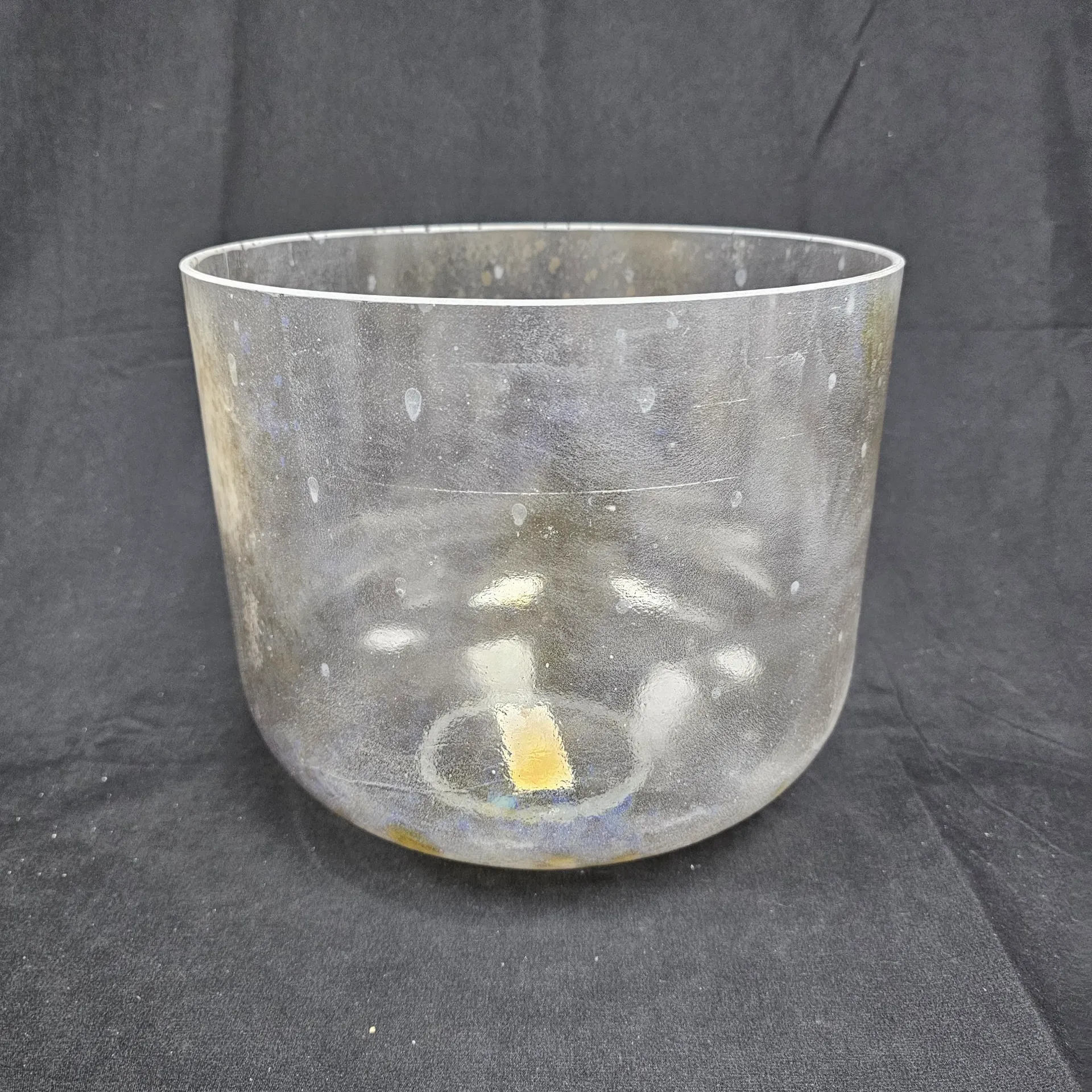 [#3001] 10" Herkimer Diamond Infused Quartz Crystal Singing Bowl | 3G-18 | 193Hz