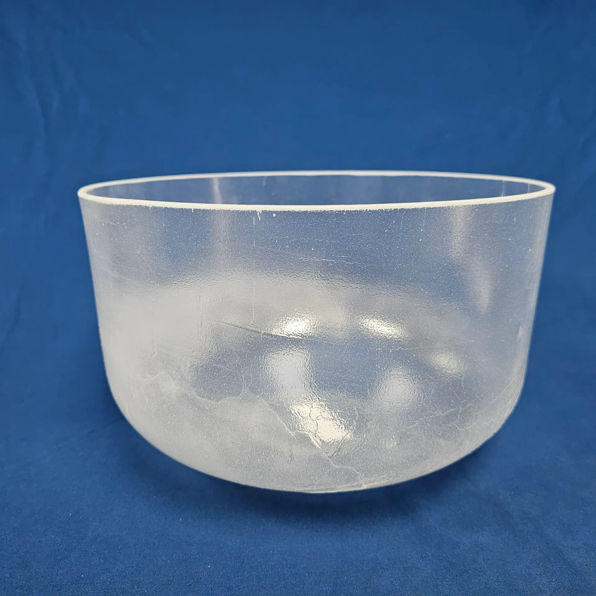 [#2125] 12" Clear Quartz Crystal Singing Bowl | 3G#+14 | 209 Hz