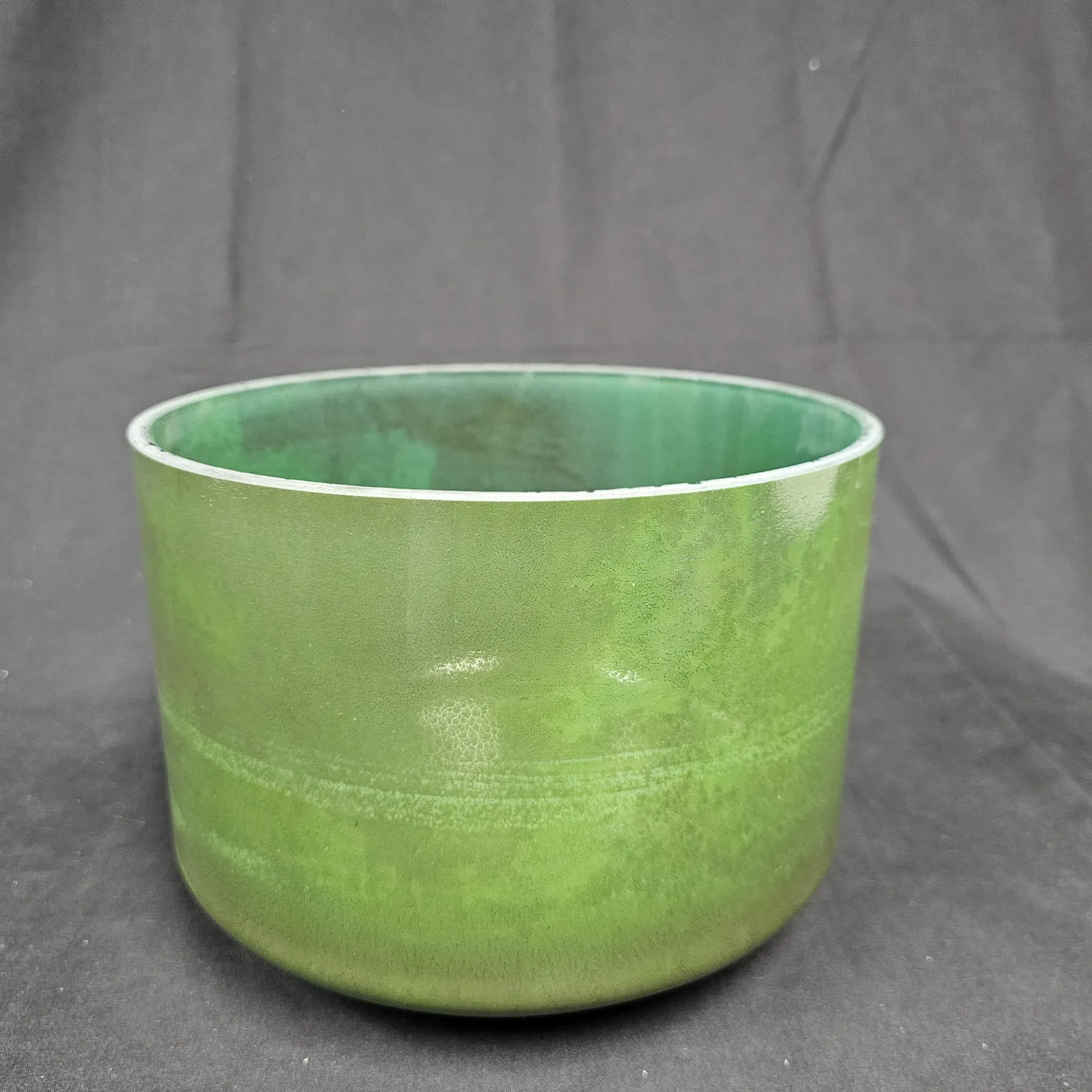 [2811] [#2811] 9" Moldavite Infused Quartz Crystal Singing Bowl | 4G#-21 | 410 Hz