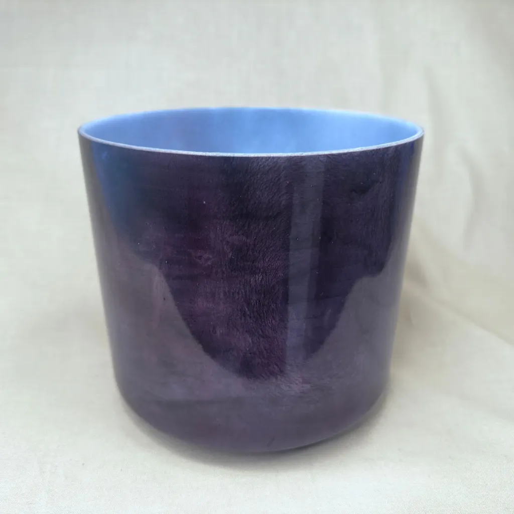 Body Recall Tea Quartz Crystal Singing Bowl | 7" F Note (-25) | A=432 Tuning | #97