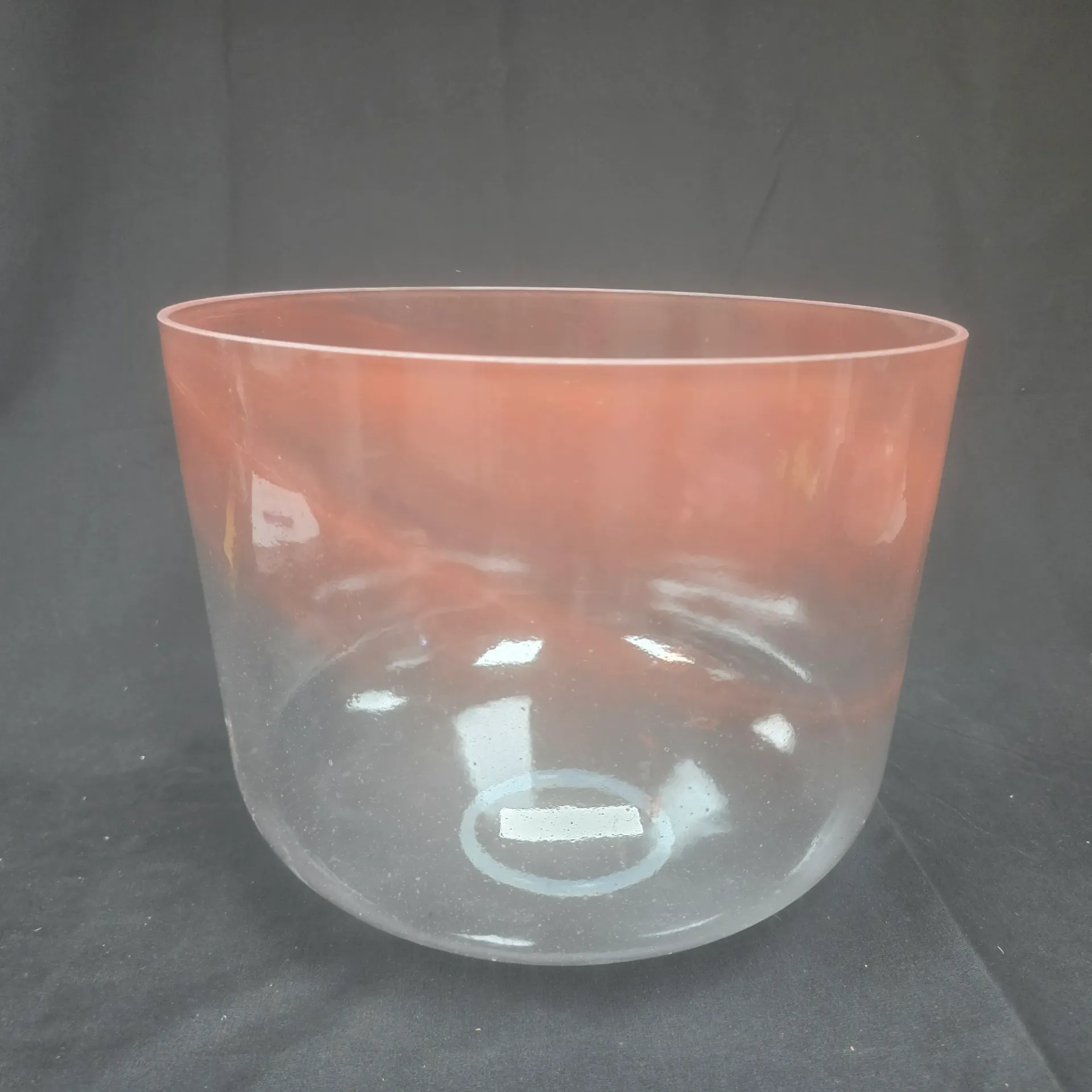 [3112] [#3112] 12" Halite Infused Quartz Crystal Singing Bowl | 2B+12 | 124 Hz