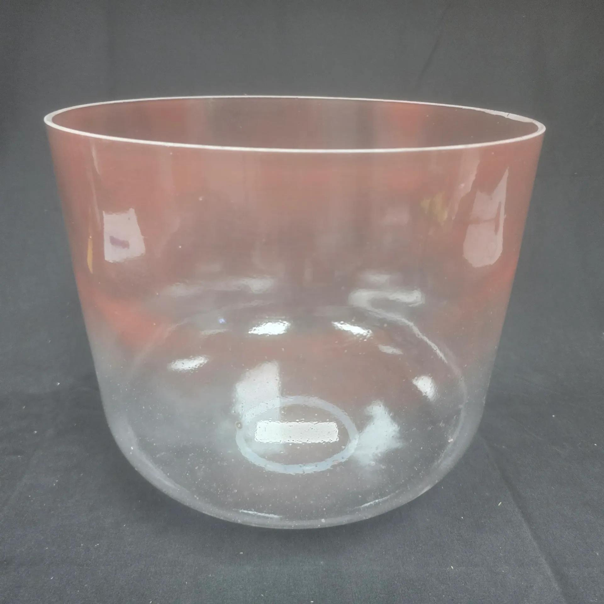 [3116] [#3116] 12" Halite Infused Quartz Crystal Singing Bowl | 2B+20 | 125 Hz