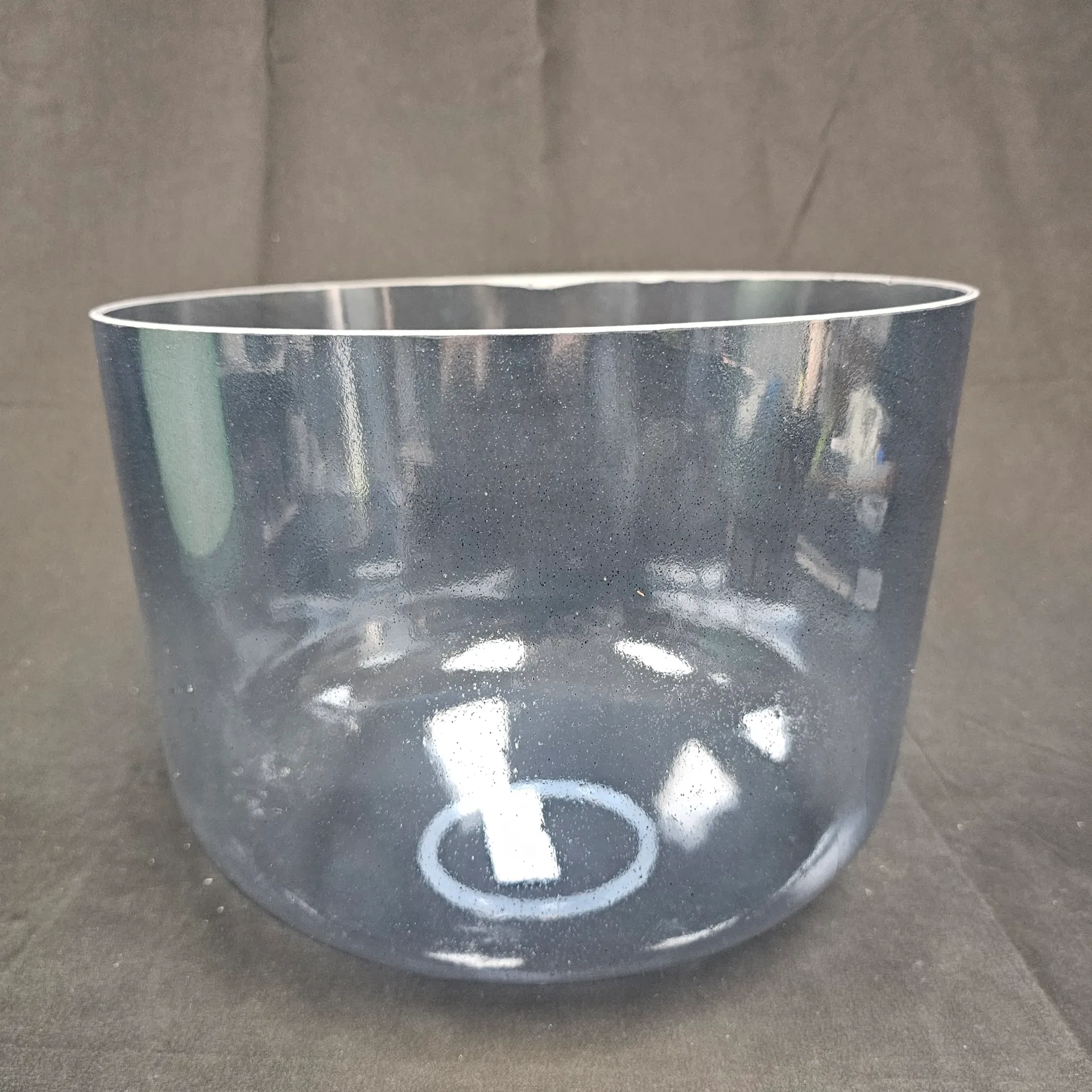 [#3133] 12" Blue Sapphire Infused Quartz Crystal Singing Bowl | 2A#+45 | 119Hz
